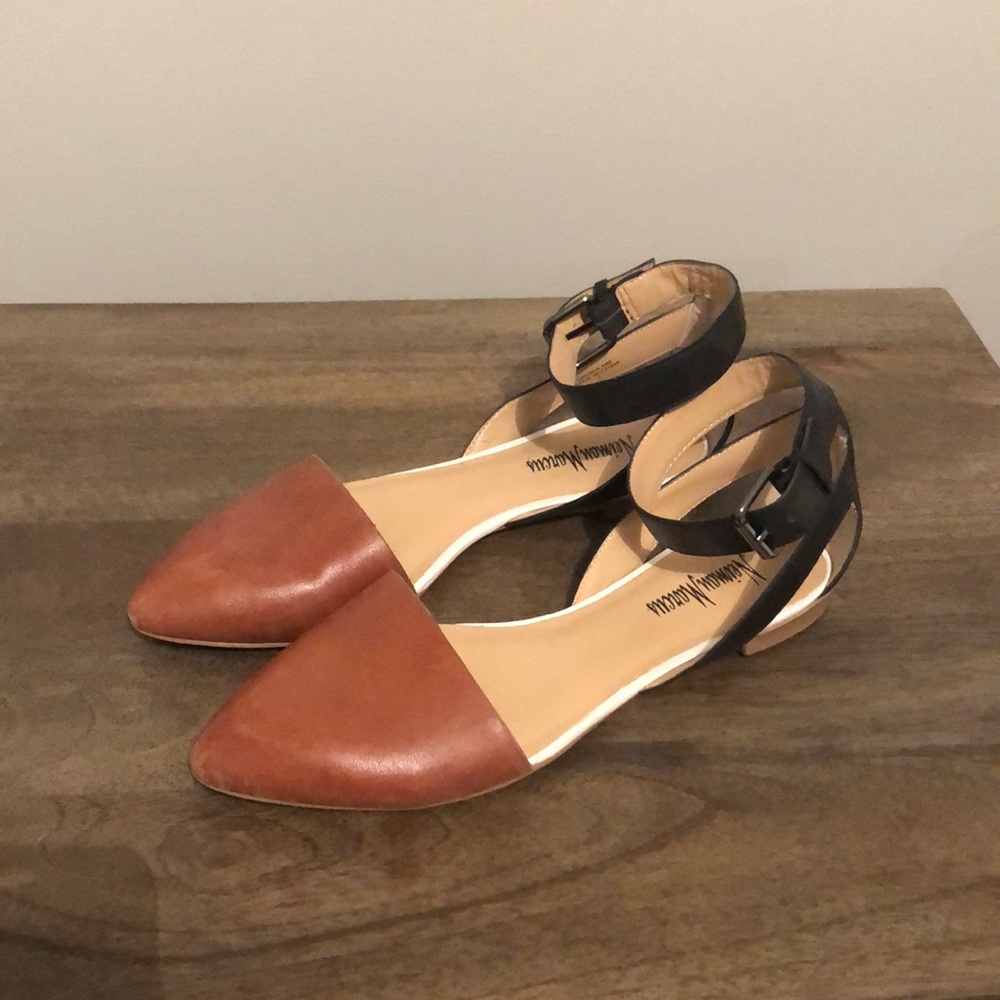 Neiman Marcus Buckle flats
